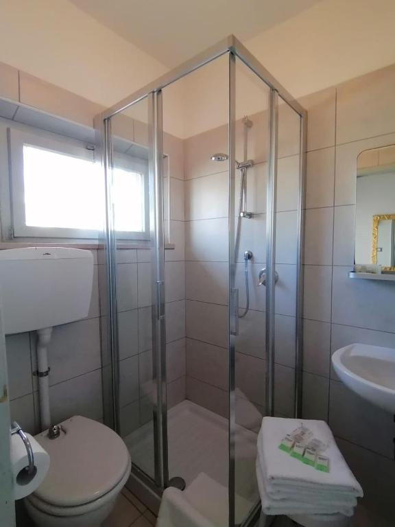 Koupelna v ubytování Kristalex Pet Family Hotel