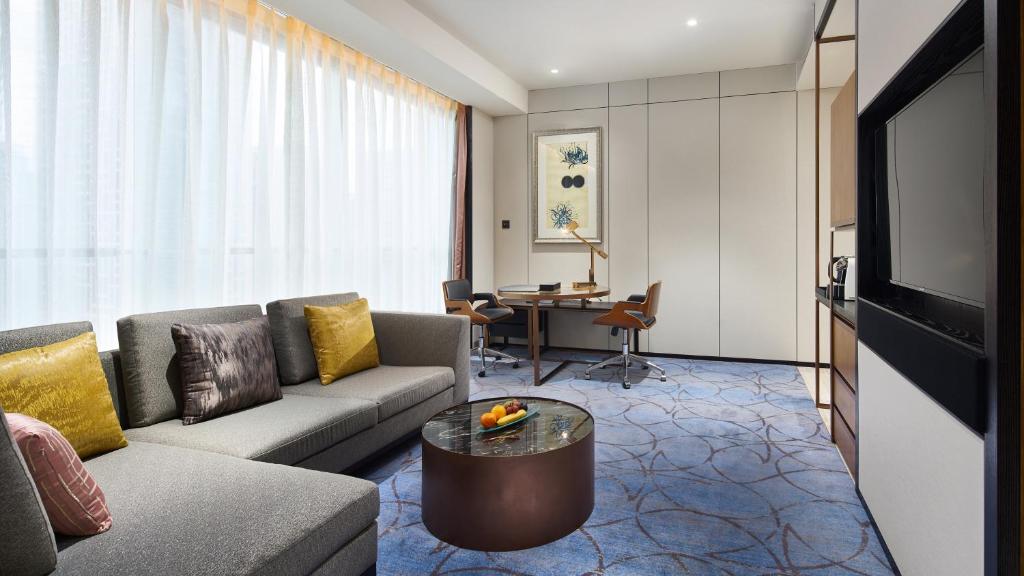 Posezení v ubytování InterContinental Hefei by IHG