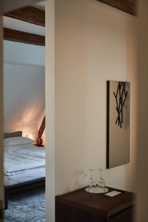 Postel nebo postele na pokoji v ubytování Residenz Velich