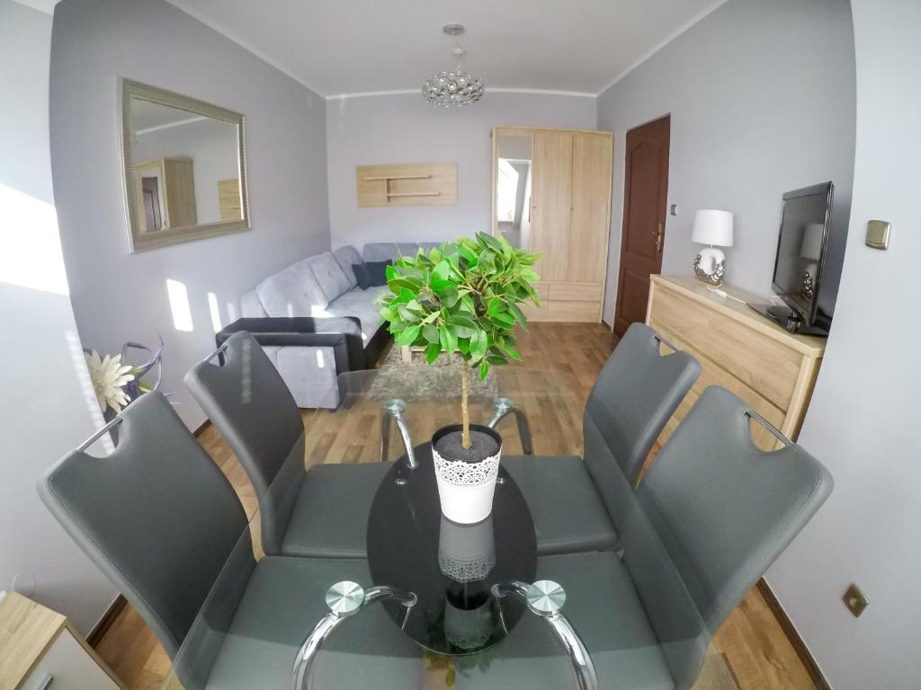 Posezení v ubytování apartameny Tadeusz 406