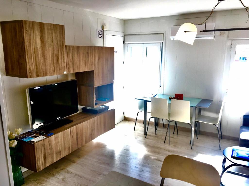 TV a/nebo společenská místnost v ubytování Apartamento Cayetano