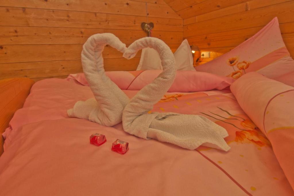 Postel nebo postele na pokoji v ubytování Mooserhof