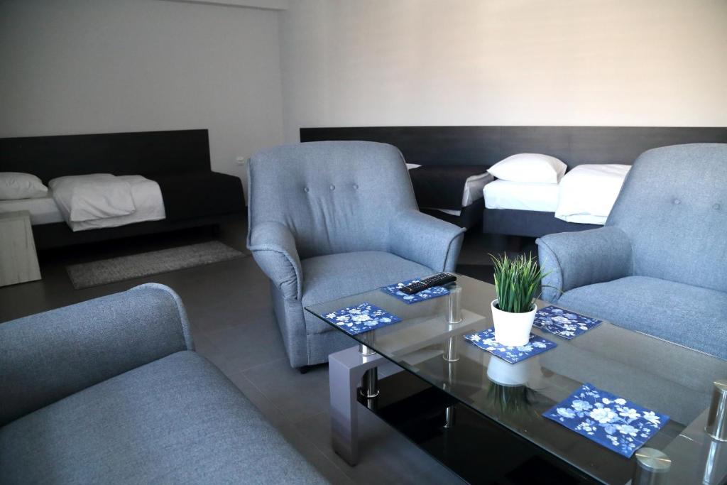 Posezení v ubytování Motel Dymek