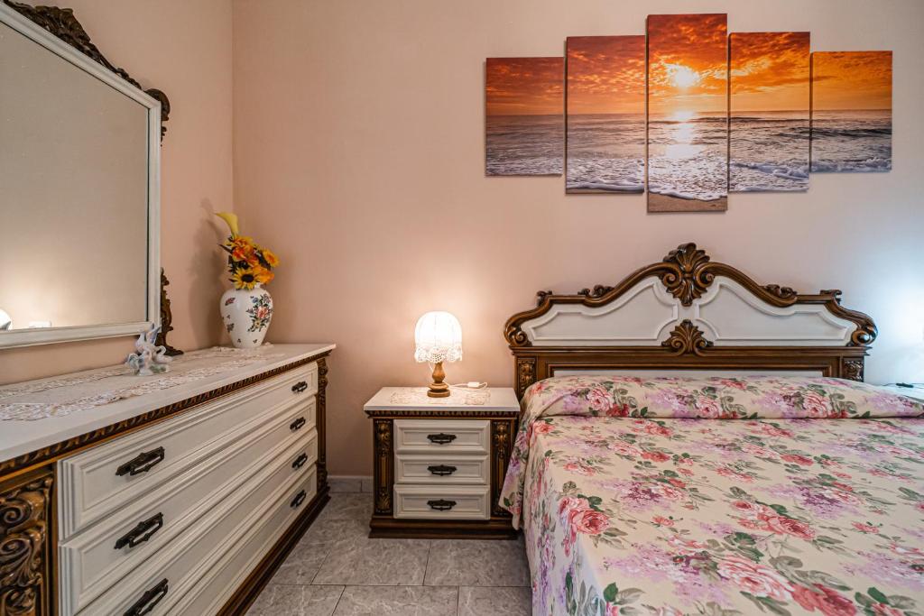 Postel nebo postele na pokoji v ubytování Clara Vista Mare - Goelba