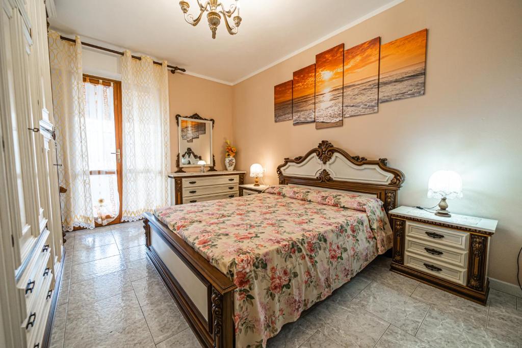 Postel nebo postele na pokoji v ubytování Clara Vista Mare - Goelba
