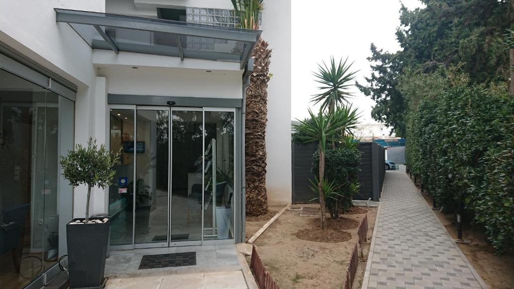 Budova, kde se aparthotel nachází