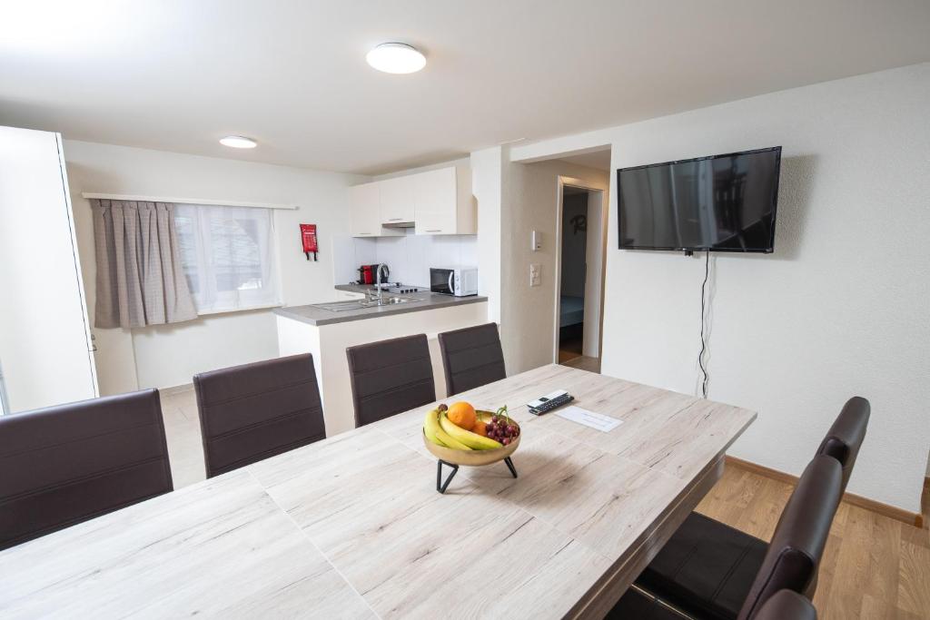 Kuchyň nebo kuchyňský kout v ubytování Haus Astoria