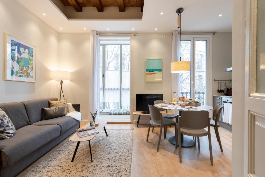 Posezení v ubytování Aspasios Urquinaona Apartments