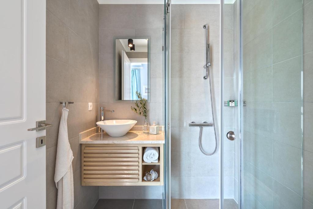 Koupelna v ubytování Celestine Suites