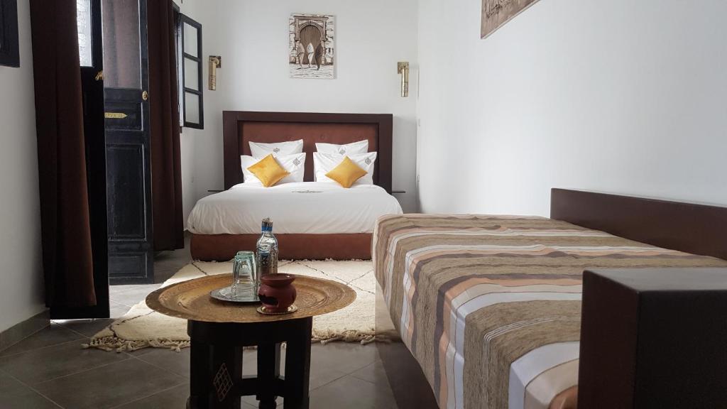 Letto o letti in una camera di Riad le Voile d'Orient