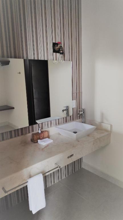 Koupelna v ubytování Hotel Los Frailes, Valladolid, Yucatán