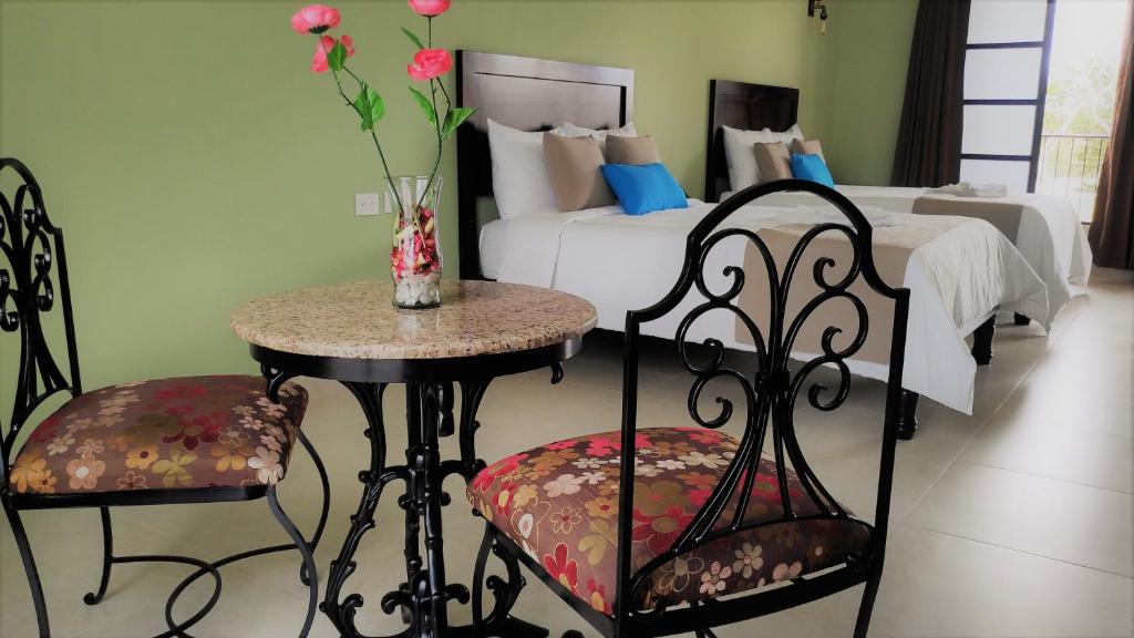 Posezení v ubytování Hotel Los Frailes, Valladolid, Yucatán