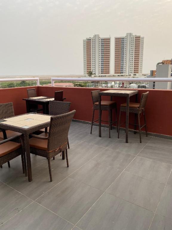 Balkón nebo terasa v ubytování Posh Hotel and Suites Victoria Island