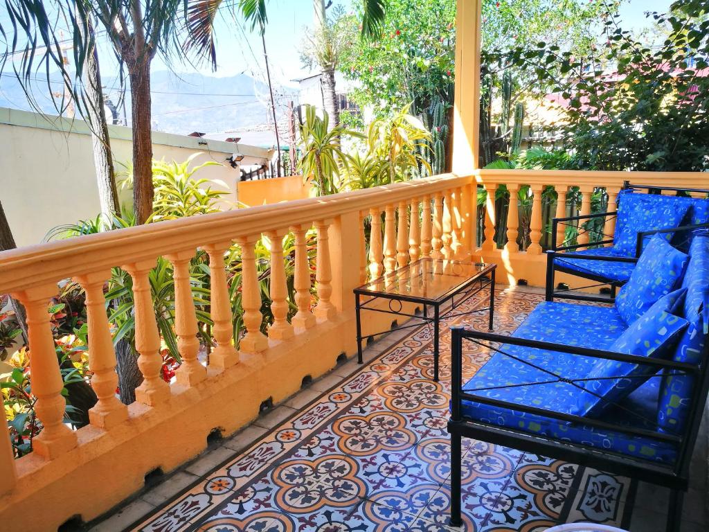 Balkón nebo terasa v ubytování Hotel Casa 69