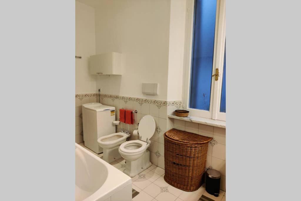 A bathroom at Lanza Tomasi Apartment - centre