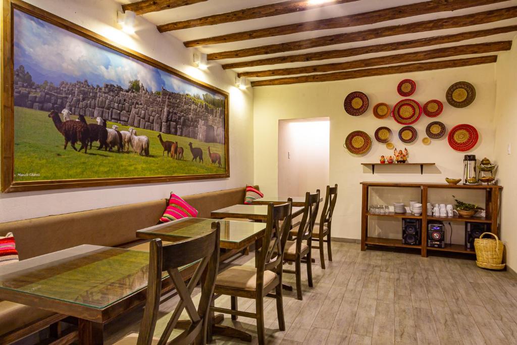 Posezení v ubytování Luna House Cusco