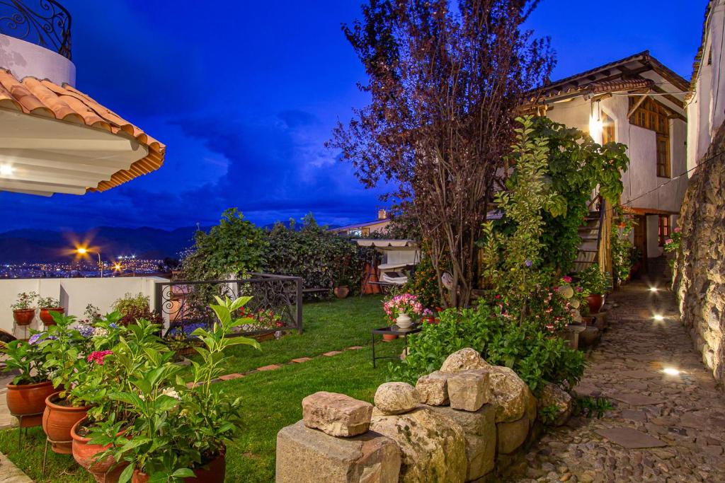 Zahrada ubytování Luna House Cusco