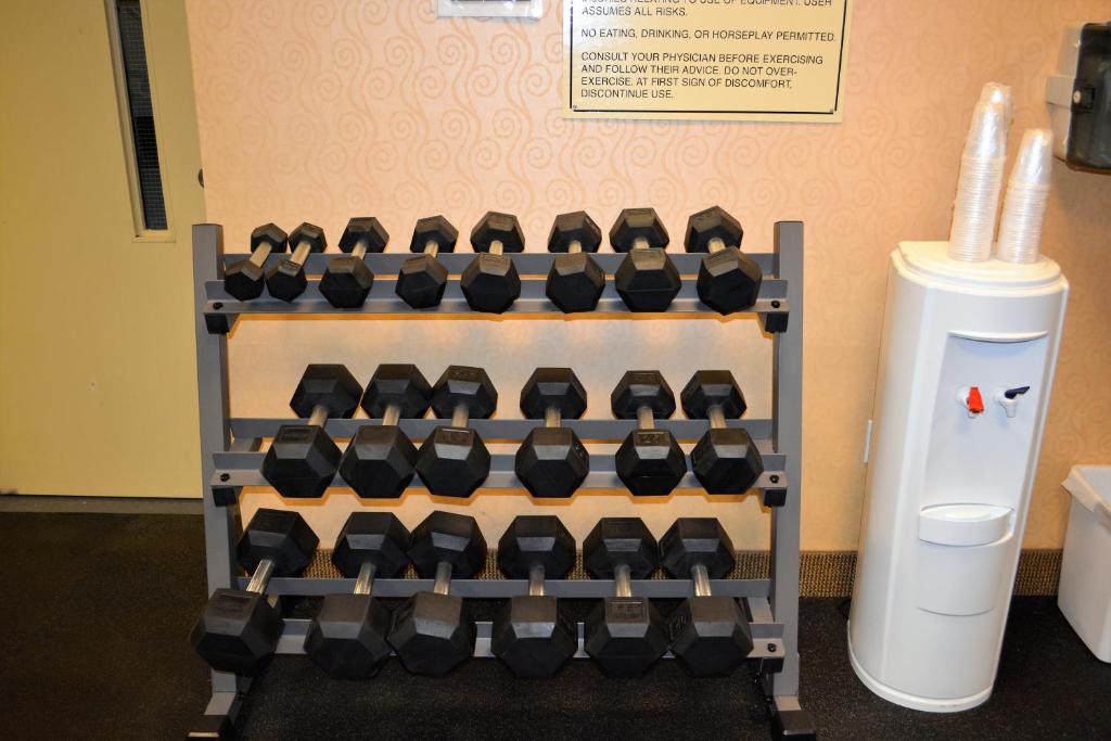Fitness centrum a/nebo fitness zařízení v ubytování Holiday Inn Hazlet by IHG