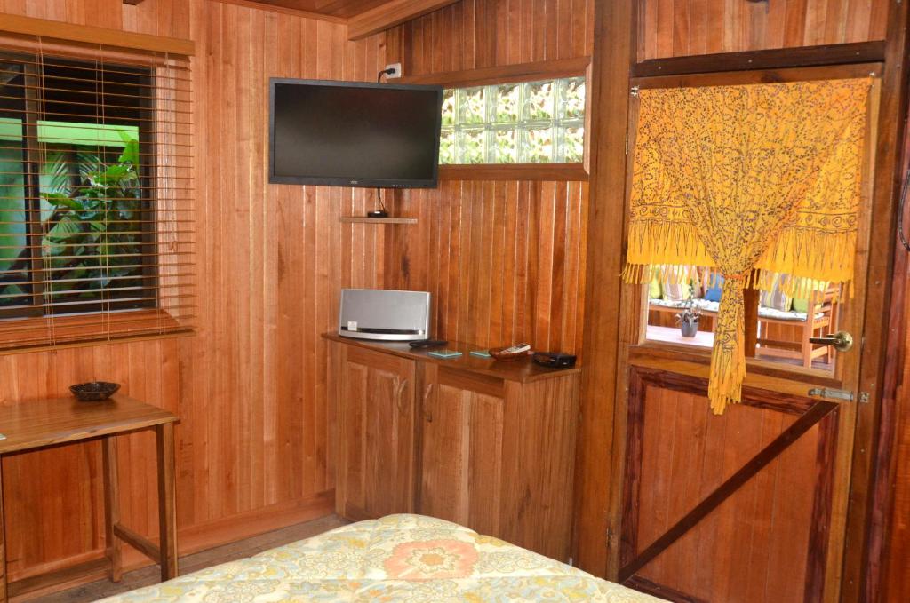 TV a/nebo společenská místnost v ubytování Physis Caribbean Bed & Breakfast