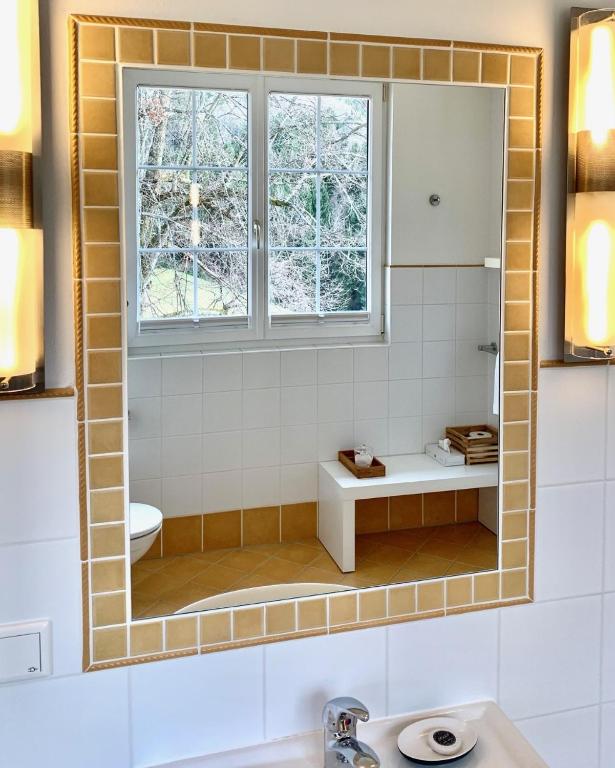 Kúpeľňa v ubytovaní Landhotel GUT MOSER