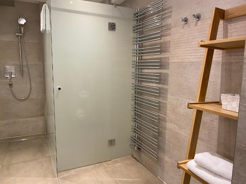 Koupelna v ubytování Hotel Tyrolis