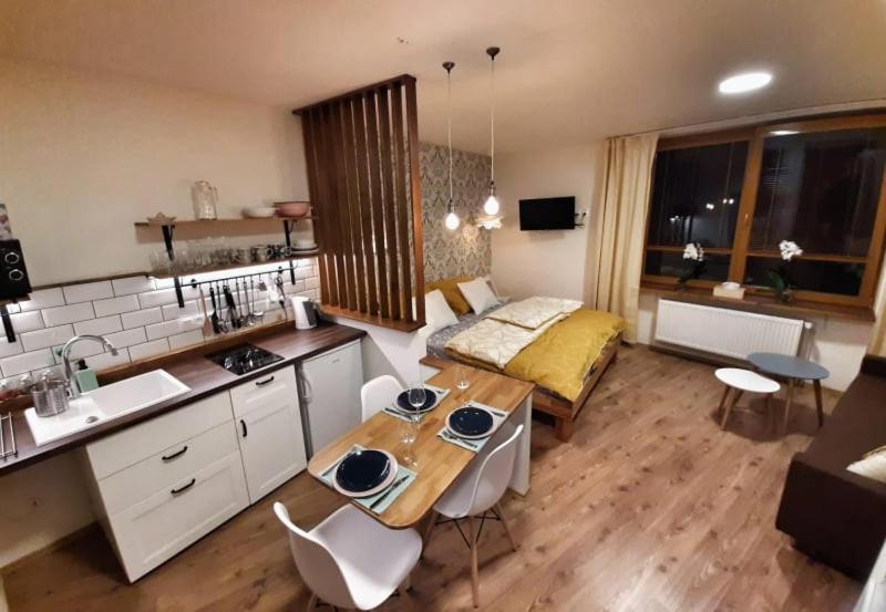 TV a/nebo společenská místnost v ubytování Apartmány AMADE Jeseníky
