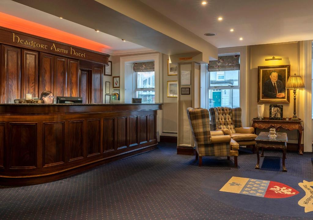 a judge courtroom with a bench and a chair at Headfort Arms Hotel in Kells