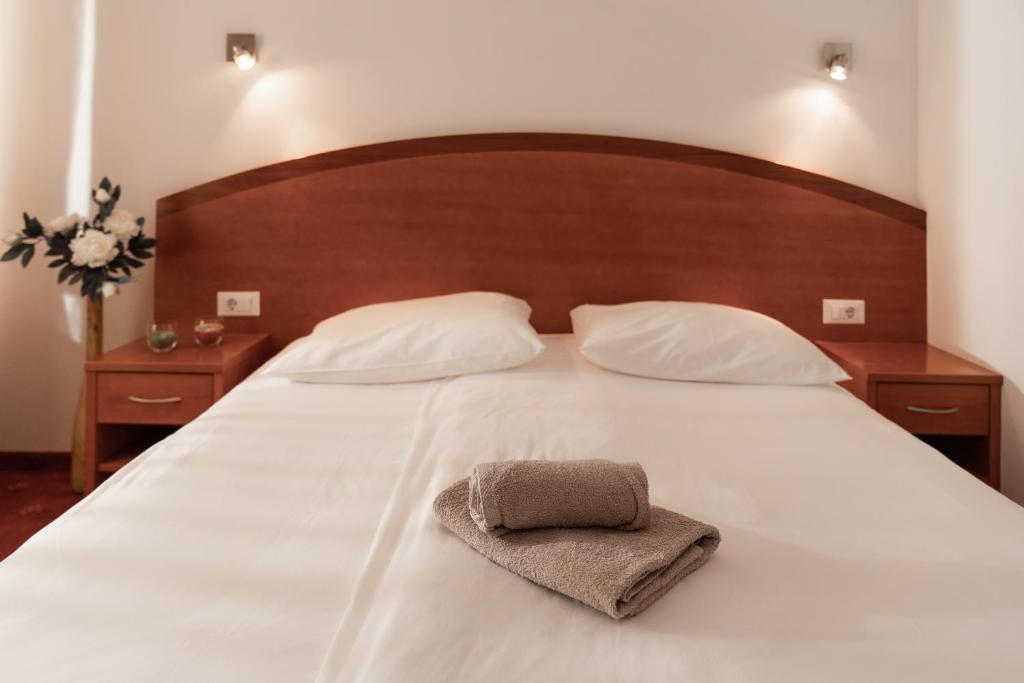 Postel nebo postele na pokoji v ubytování Hotel Medno
