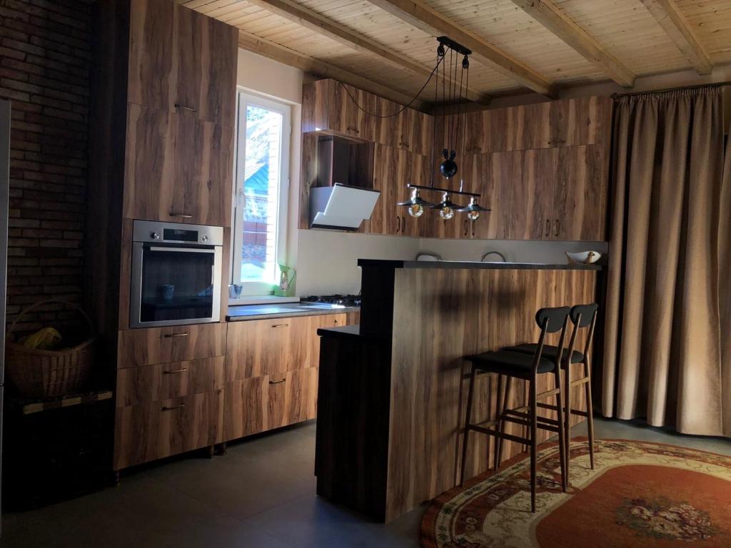 Kuchyň nebo kuchyňský kout v ubytování Cozy Place in Kazbegi