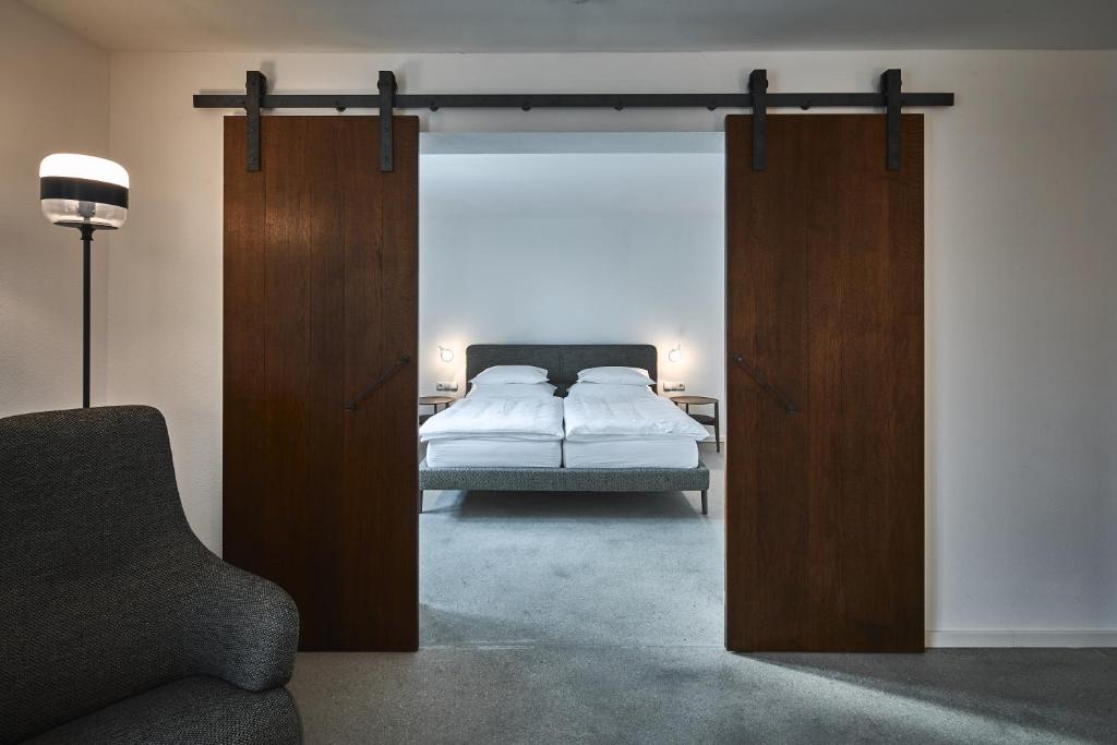 Postel nebo postele na pokoji v ubytování Residenz Velich