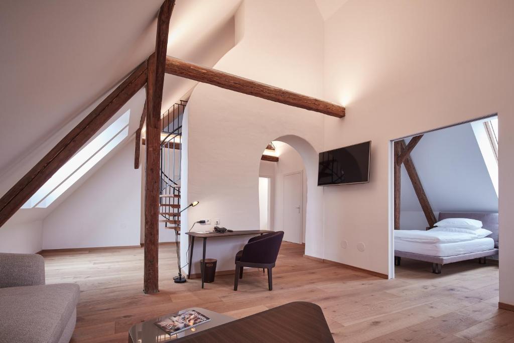 TV a/nebo společenská místnost v ubytování Residenz Velich