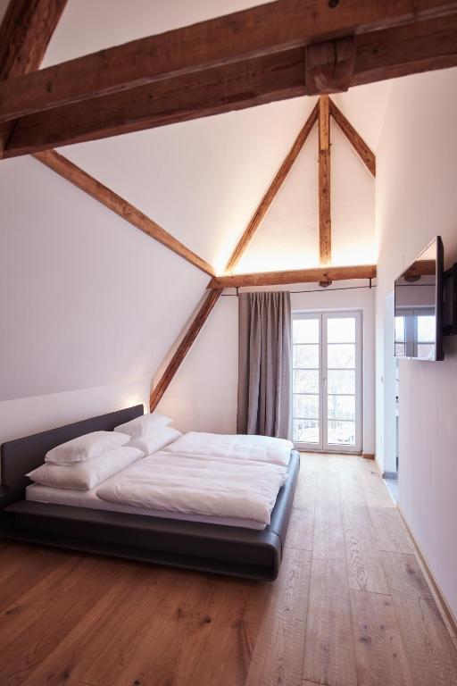 Postel nebo postele na pokoji v ubytování Residenz Velich