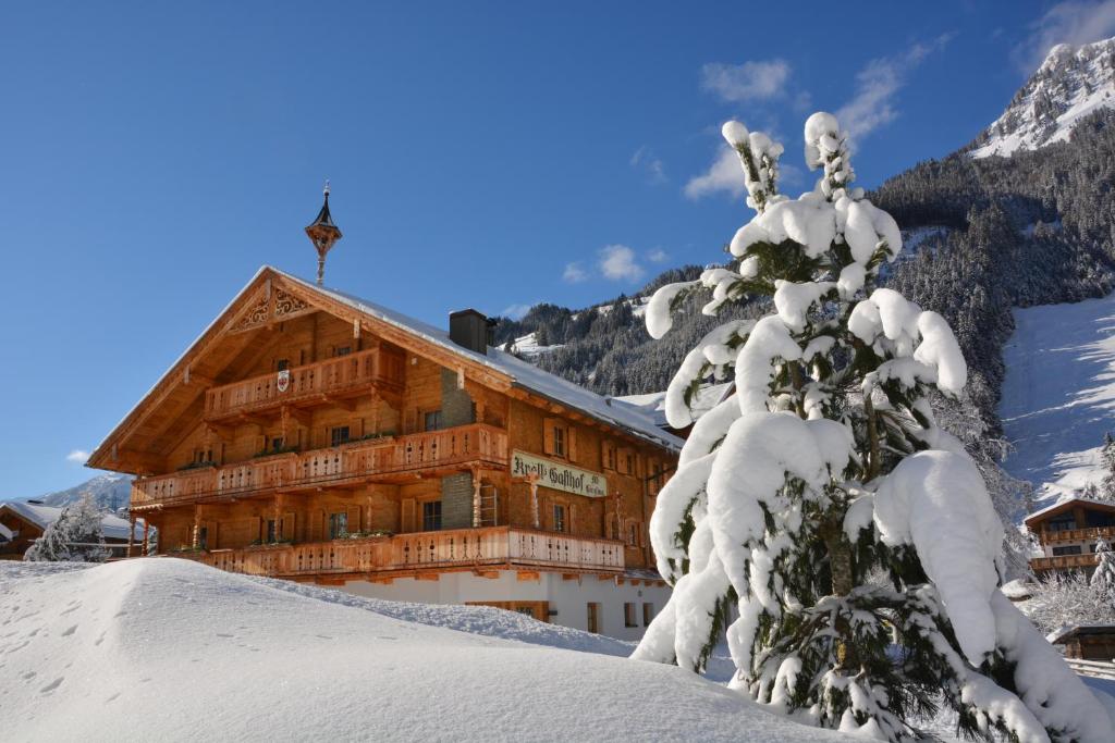 Ferienwohnungen-Gästehaus Altginzling v zimě