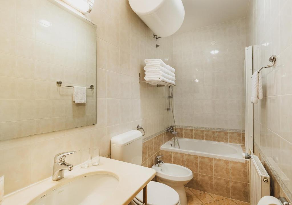 Koupelna v ubytování Vitranc Apartments