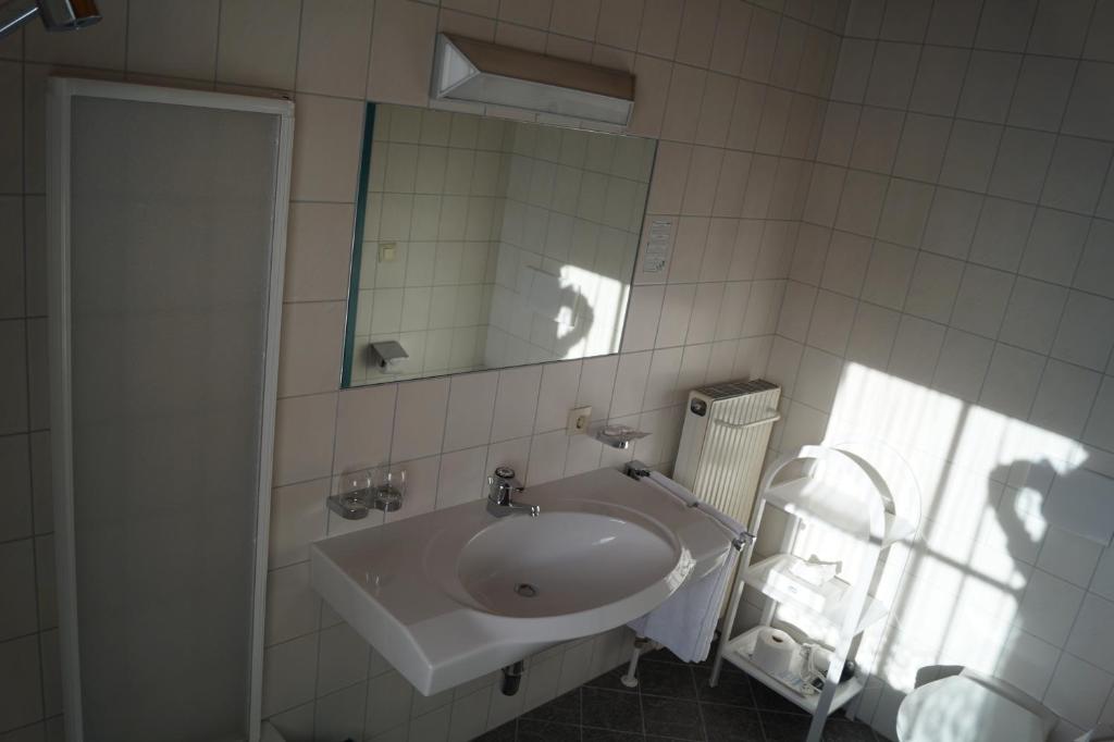 Koupelna v ubytování Hotel Sonne