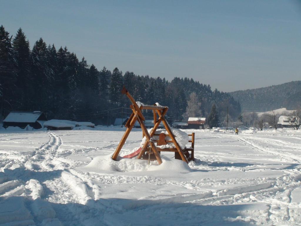 Valašský dvůr v zimě
