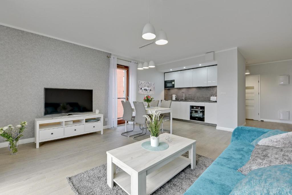 Kuchyňa alebo kuchynka v ubytovaní GRANO FLATS Gdańsk - Chmielna 73