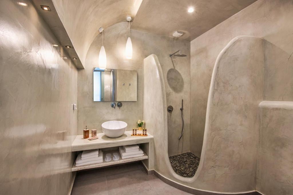 Koupelna v ubytování Abasa Suites
