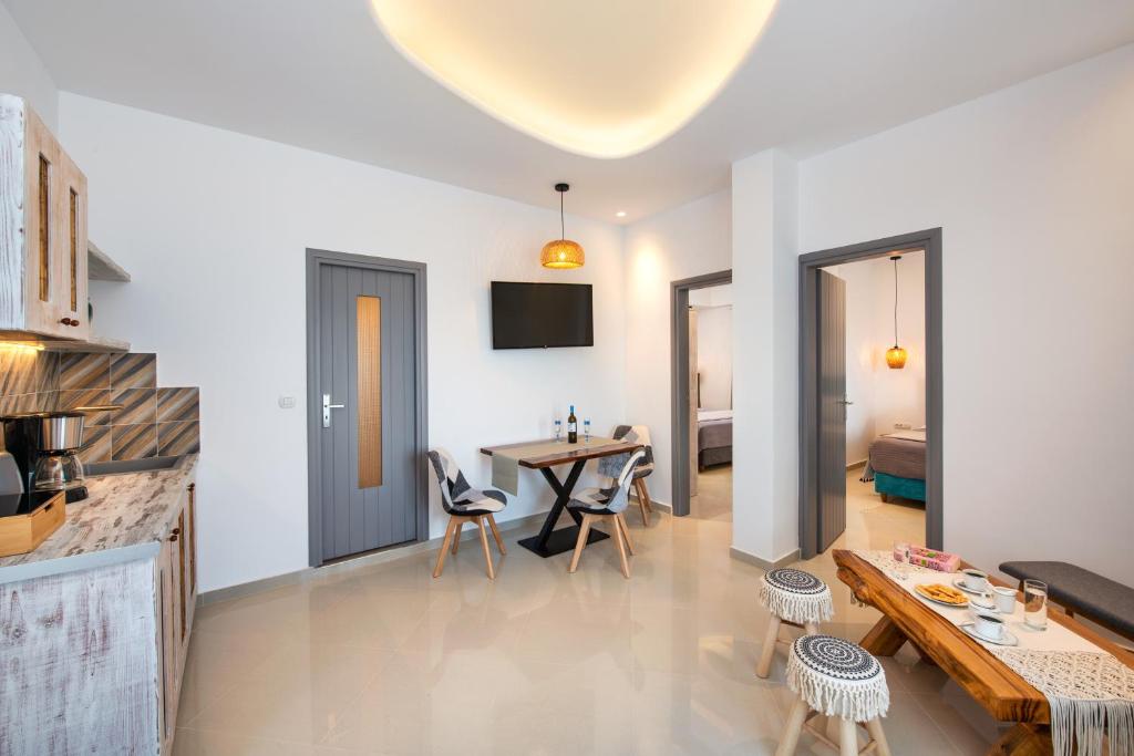 Kuchyň nebo kuchyňský kout v ubytování Abasa Suites