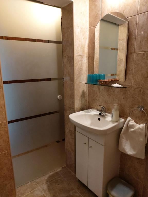 Koupelna v ubytování Horváth Fogadó Panzió