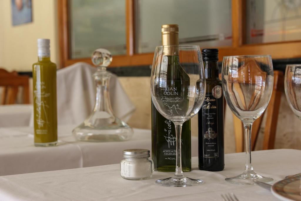 Nápoje v ubytování Hostal Restaurante el Cary