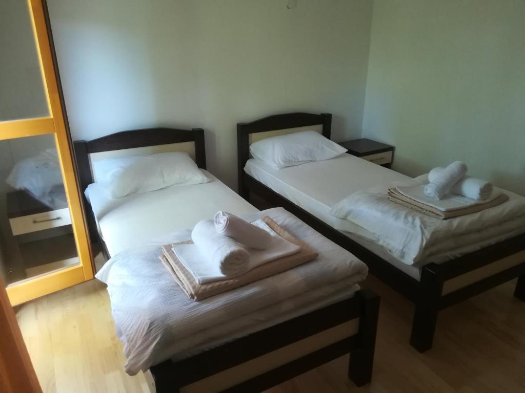 Postel nebo postele na pokoji v ubytování Vignjišta