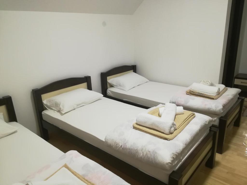 Postel nebo postele na pokoji v ubytování Vignjišta