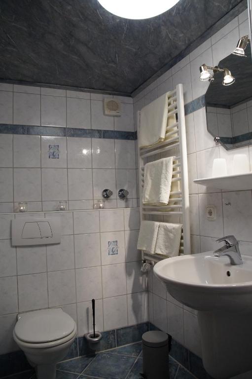 Koupelna v ubytování Ferienwohnung Hartmann