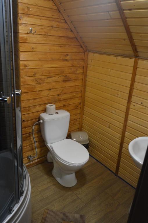 Koupelna v ubytování Sadyba Pikuy
