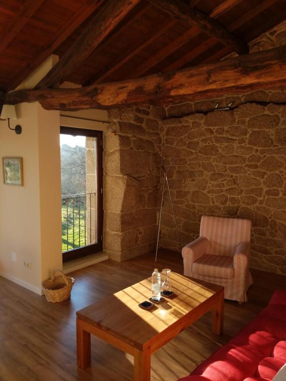 Posezení v ubytování Pazo de Chaioso Ribeira Sacra