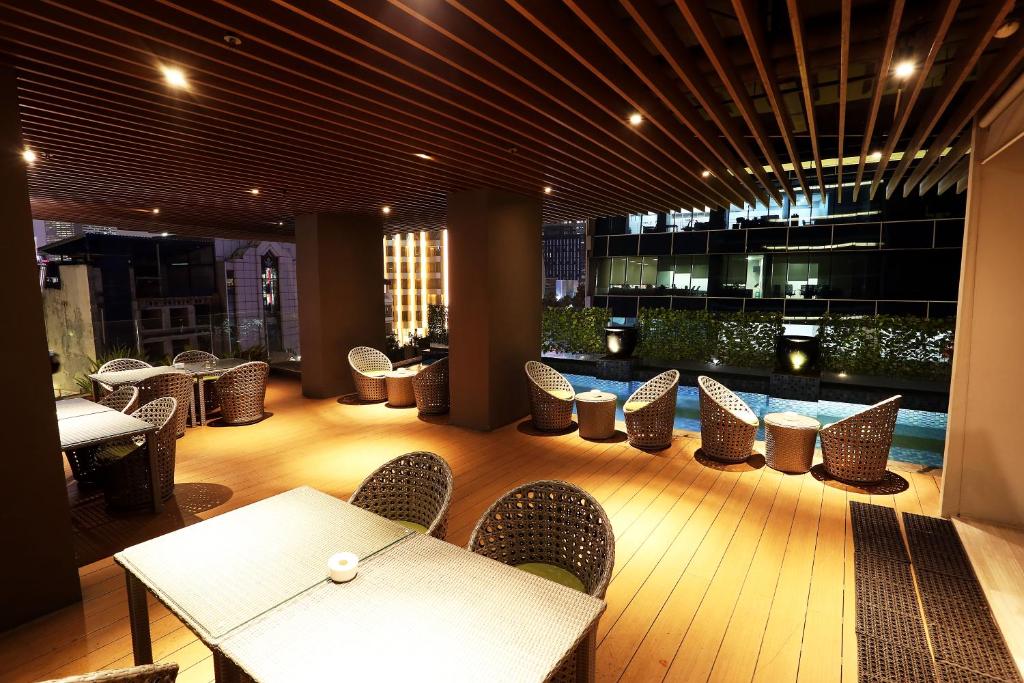 Posezení v ubytování AONE Hotel