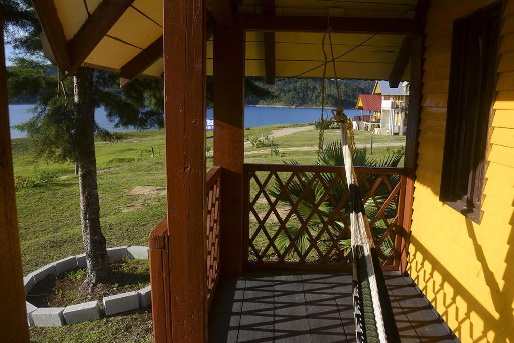 Balkón nebo terasa v ubytování Cabañas Paraiso tziscao