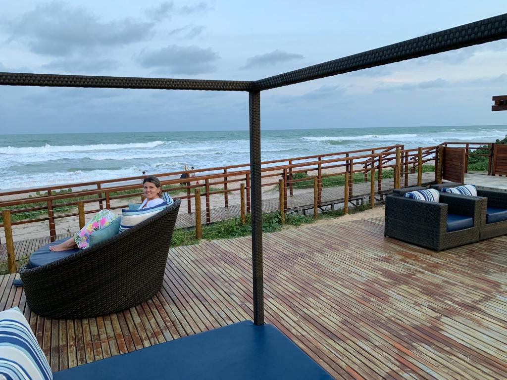  Flat Extraordinário Beira Mar Condomínio Cupe Beach Living