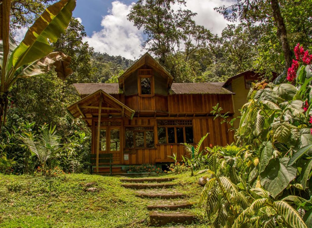 Zahrada ubytování Mindo Garden Lodge and Wildlife Reserve